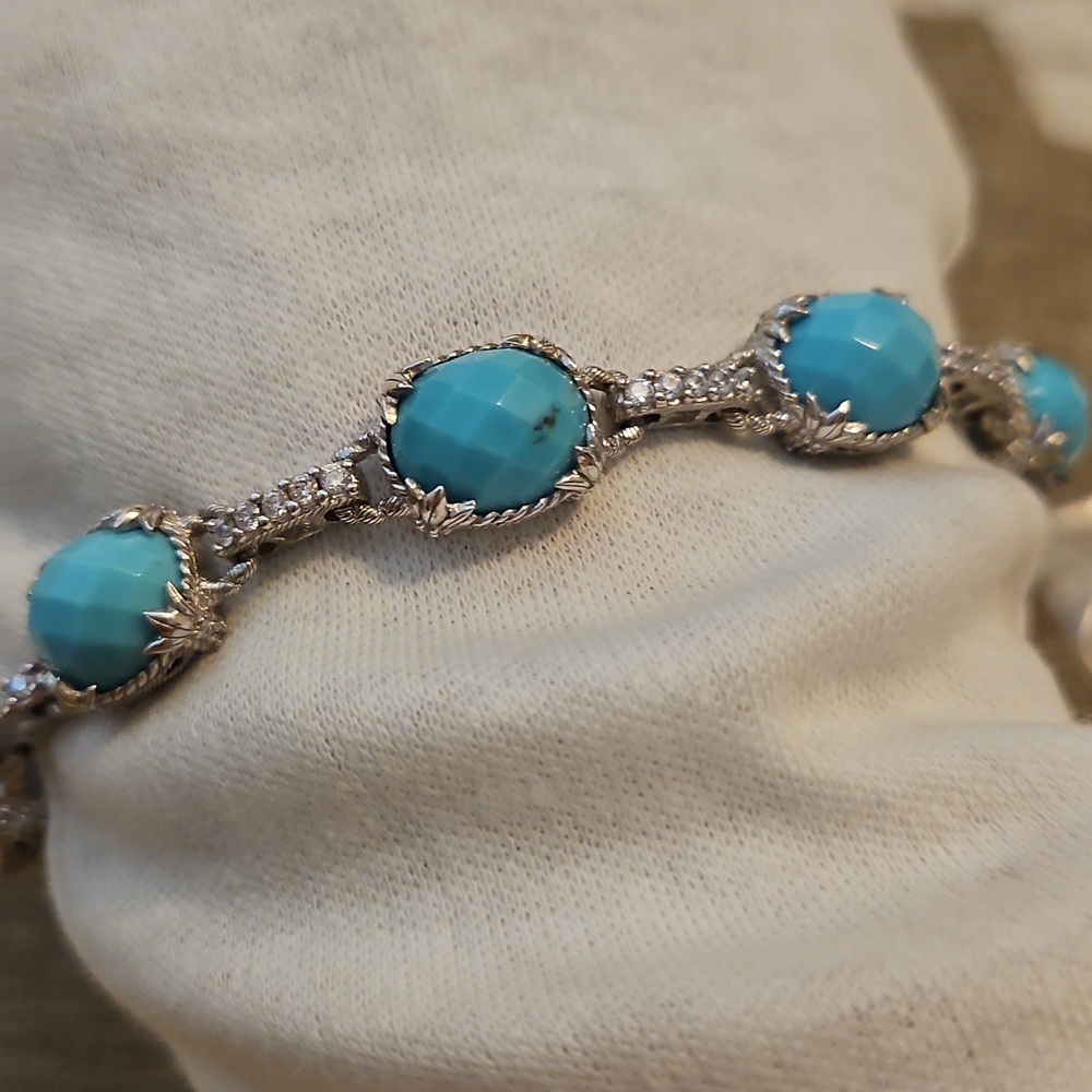 Judith Ripka Couture Turquoise Bracelet - Picture 2 of 6